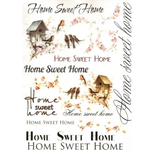 Rizspapír-Home Sweet Home
