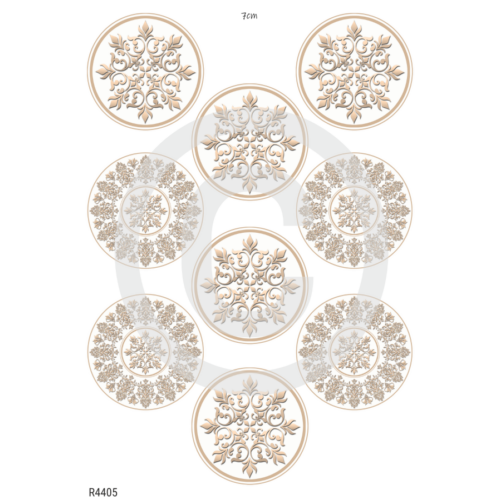 Rizspapír A4-Mandala