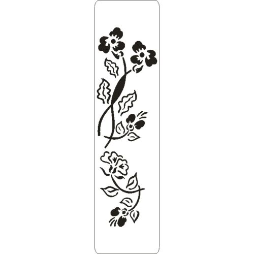 Stencil 50x195x0,2 mm ST0017 virágcsokor